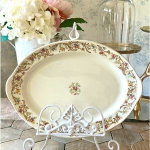 Vintage Taylor Smith,& Taylor 13 1/4” Floral Platter